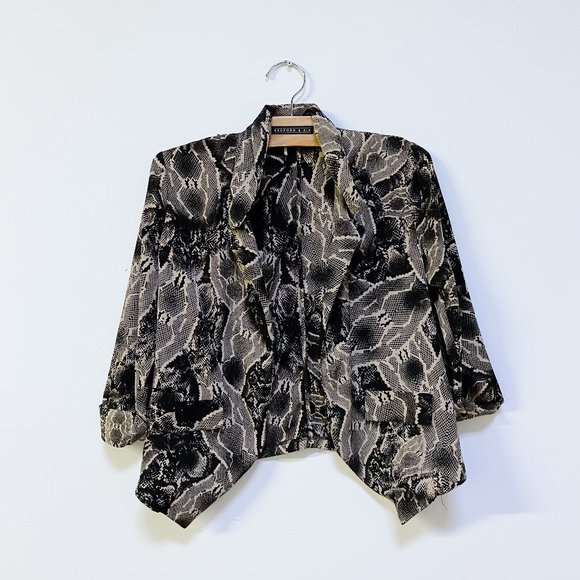 ⚡️3/$25 ⚡️SPARKLE & FADE snakeskin blazer open